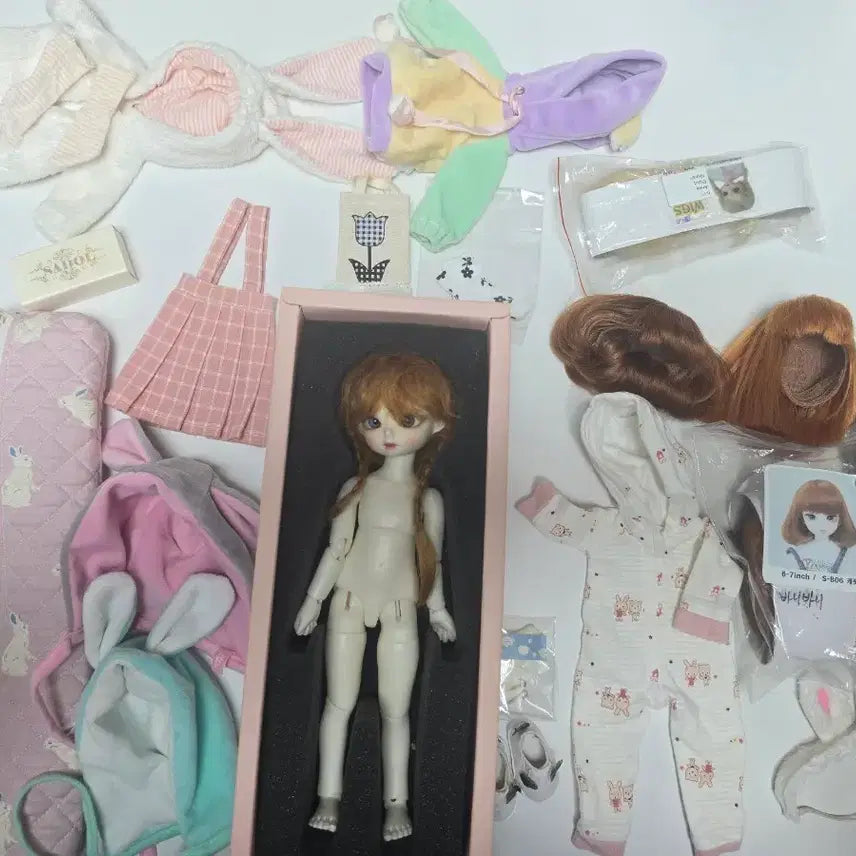 [BUNJANG] Sirène Jadou Ball-Jointed Doll (BJD) with Outfit, Wig, and Accessories / 구체관절인형 물품 의상 가발 포함 쎄이렌 자두 USD