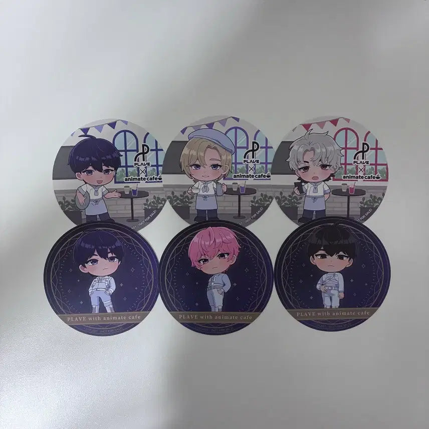 [BUNJANG] PLAVE Animate Collaboration Coaster Bundle Set Yejun Noah Bamby Eunho Hamin / 플레이브 애니메이트 콜라보 코스터 일괄 예준 노아 밤비 은호 하민