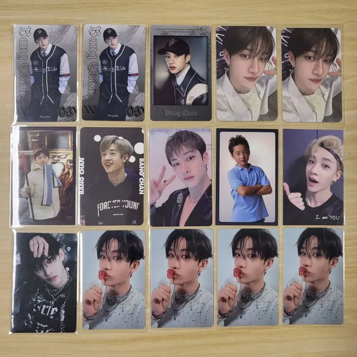 [BUNJANG] Stray Kids SKZ Bang Chan Photocard Bundle Set (15 pcs) / 스트레이키즈 skz poca 방찬 포토카드  15장 세트 일괄 양도