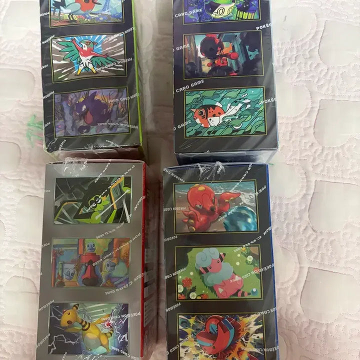 [BUNJANG] Pokemon Trading Cards Bundle Set (4 Sealed) / 포켓몬카드 미개봉 4개 일괄