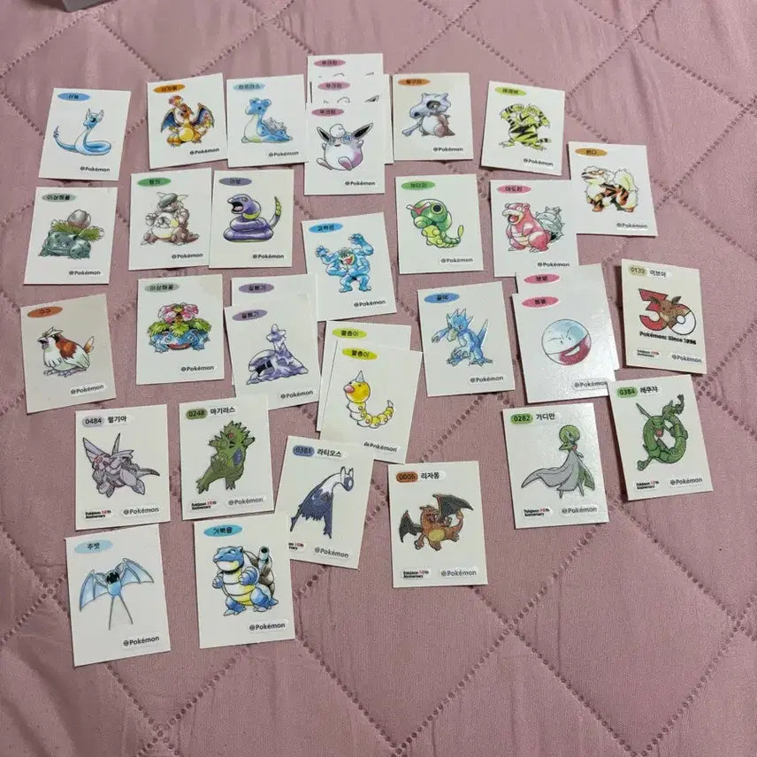 [BUNJANG] Pokemon Bread Stickers Bundle Set / 포켓몬 포켓몬빵 띠부씰 띠부실 일괄 급처