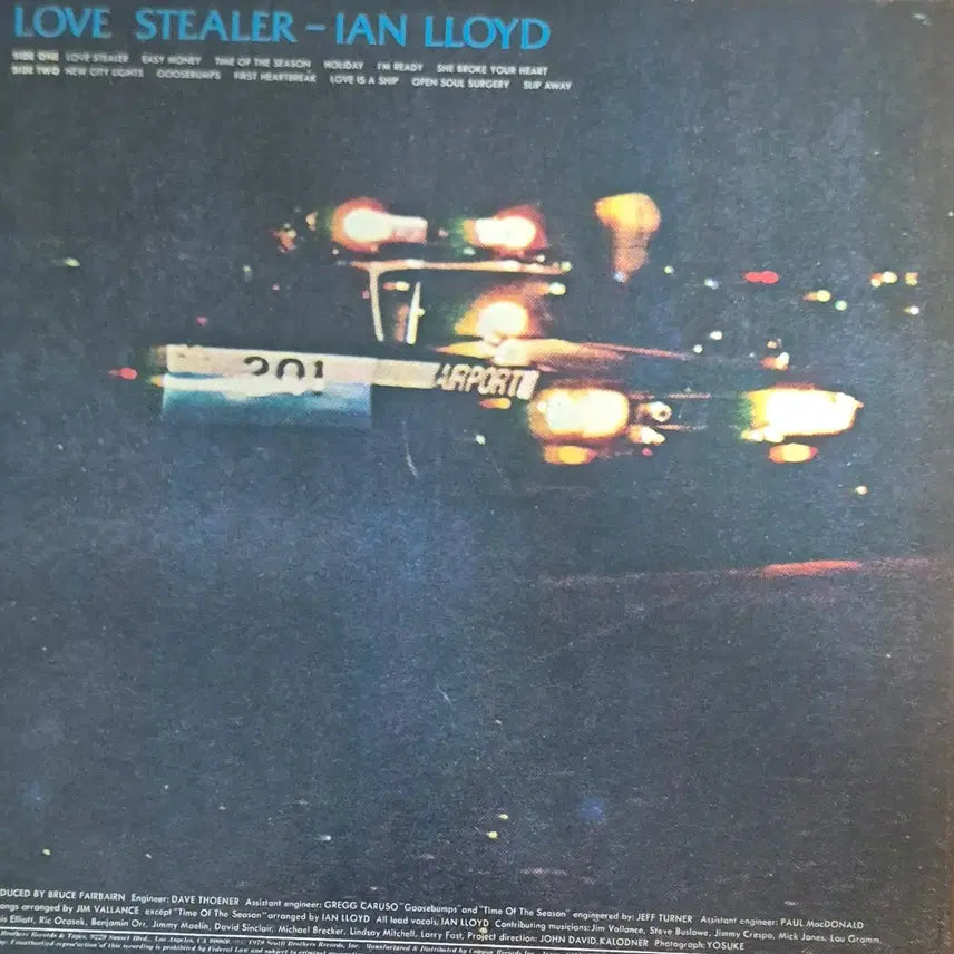 [BUNJANG] LOVE STEALER Ian Lloyd Live LP / LOVE  STEALER 이안 로이드 LP