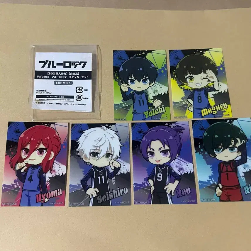 [BUNJANG] Blue Lock PalVerse Sticker Set (6 Types) / 블루록 팔버스 스티커 세트 6종
