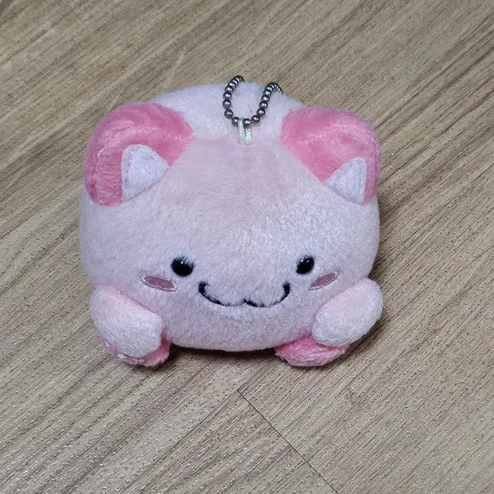 [BUNJANG] Classic Pink Maru Cat Doll Keychain / 고전 핑크 마루네코 인형 키링