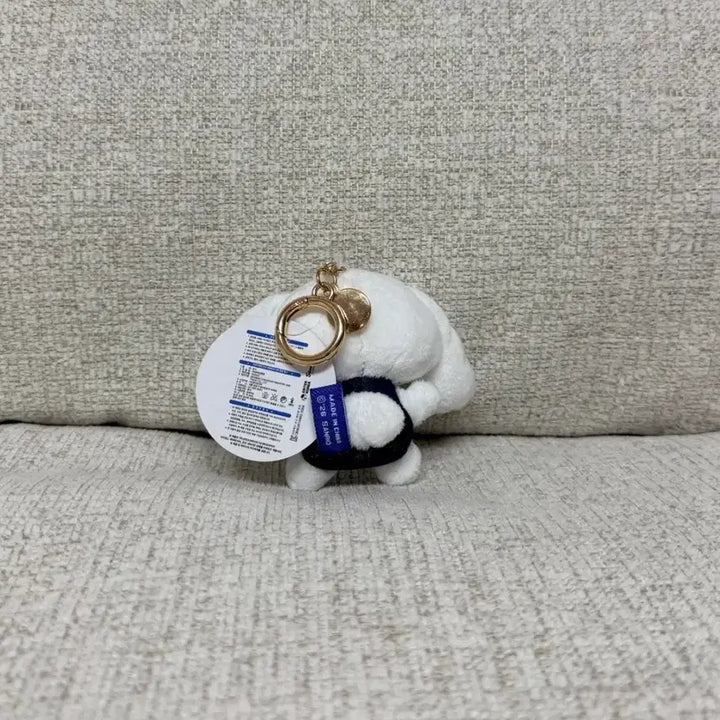 [BUNJANG] Sanrio Cinnamoroll Denim Bag Charm 8cm Keychain Doll / 정품 산리오 시나모롤 데님 대님 가방고리 8cm 키링 인형