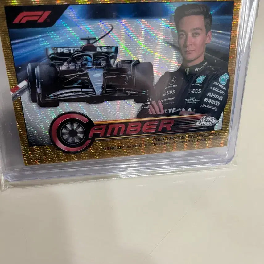 [BUNJANG] F1 Tops Chrome George Russell 50 Limited Edition Gold Card / f1 탑스 크롬 조지 러셀 50한정