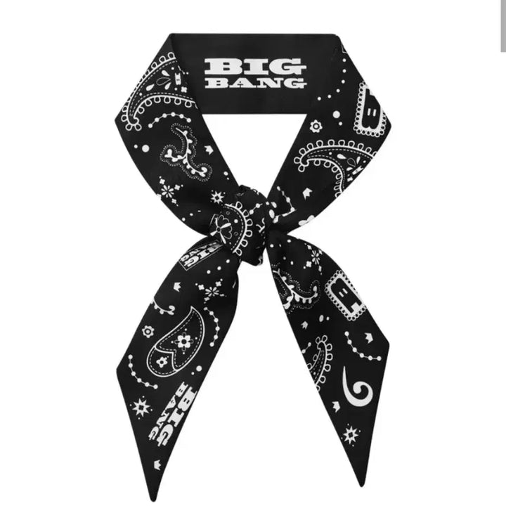 [BUNJANG] BIGBANG XX: Cosmos Twilly Scarf Black / 빅뱅 2026-2027 월드 투어 XX : 코스모스 트윌리 스카프 블랙