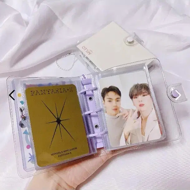 [BUNJANG] AP.L.D 3-Ring Binder Glitter Purple (Set of 4) / 에이플디 3공 포토카드 바인더 속지 글리터 퍼플
