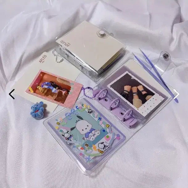 [BUNJANG] AP.L.D 3-Ring Binder Glitter Purple (Set of 4) / 에이플디 3공 포토카드 바인더 속지 글리터 퍼플