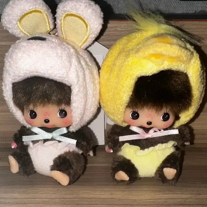 [BUNJANG] Monchhichi Rabbit Chick Baby Set / 동물몬치치) 토끼 병아리 베베치치 세트