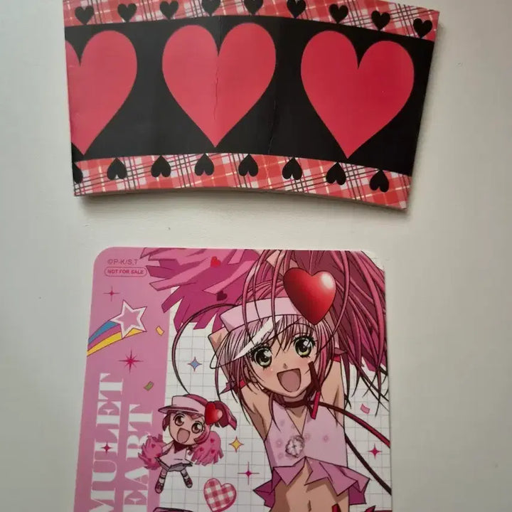 [BUNJANG] Character Collectibles Amulet Heart Coaster &amp; Cup Holder Set / 캐캐체 애뮬릿하트 코스터+컵홀더