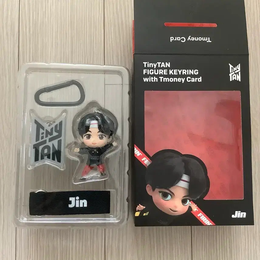 [BUNJANG] TinyTAN Jin Edition Figure Keychain with T-Money Card / 타이니탄 피규어 키링 진 에디션 티머니 카드 포함