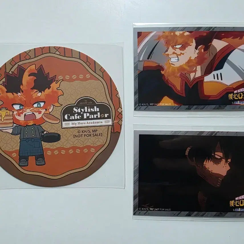 [BUNJANG] My Hero Academia Animate Cafe Stylish Cafe Parlor Collaboration Set (Endeavor, Dabi, Todoroki, Engi, Touya) - Coaster &amp; Photocard Bundle / 나의 히어로 아카데미아 나히아 2026 애니메이트 콜라보 카페 stylish cafe parlor 엔데버 다비 토도로키 엔지 토우야 코스터 포토카드 포카 특전 일괄