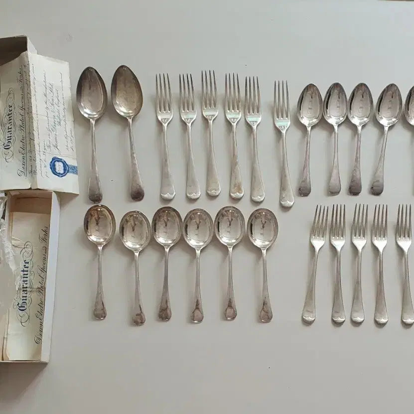 [BUNJANG] Vintage Dixon Silverplate Spoon and Fork Set / 빈ㅌ지Dixon 실버플레이트 숟가락,포크