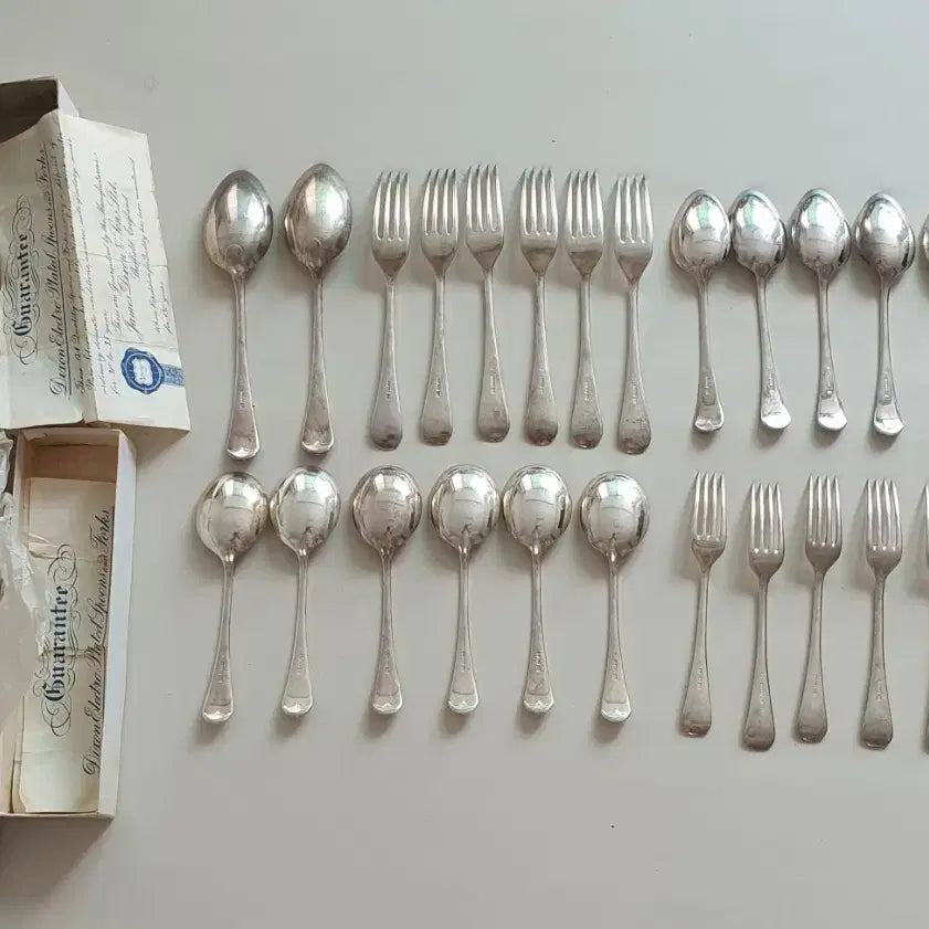 [BUNJANG] Vintage Dixon Silverplate Spoon and Fork Set / 빈ㅌ지Dixon 실버플레이트 숟가락,포크