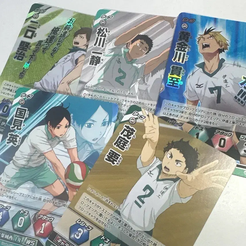 [BUNJANG] Haikyu!! "Idiots Cards" Set - Aoba Johsai &amp; Date Tech / 하이큐 바보카 카드 아오바죠시이 다테공고 일본판 일괄 지류 아키라