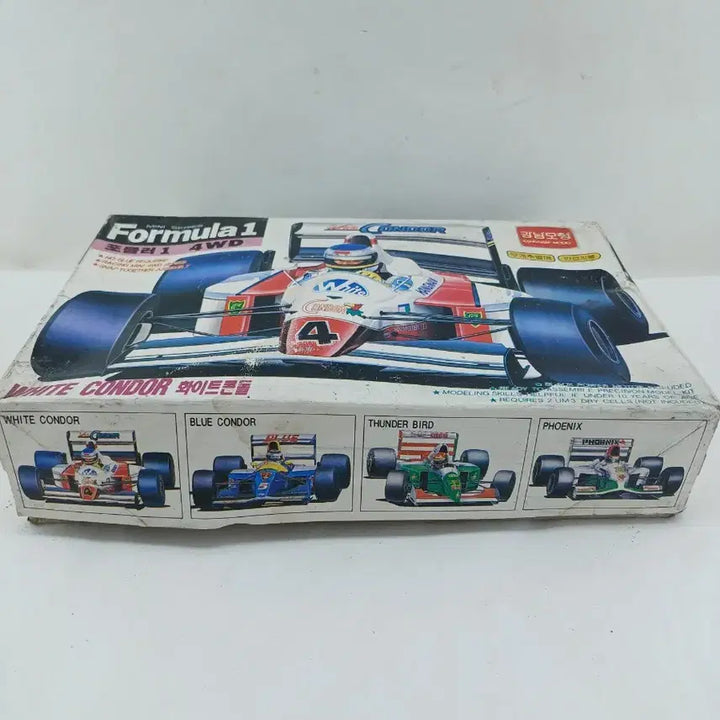 [BUNJANG] Gangnam Model Formula 1 Minicar White Condor 4WD / 강남모형 포뮬러1 미니카 화이트콘돌 4WD