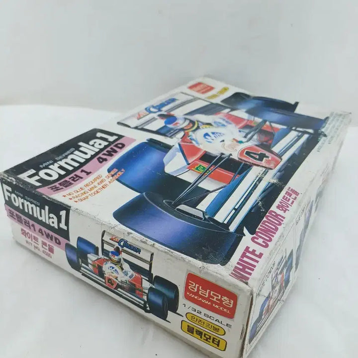 [BUNJANG] Gangnam Model Formula 1 Minicar White Condor 4WD / 강남모형 포뮬러1 미니카 화이트콘돌 4WD