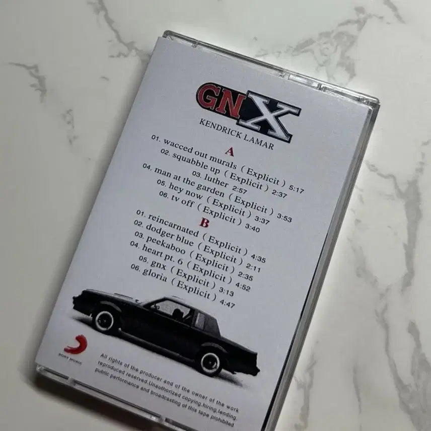 [BUNJANG] Kendrick Lamar GNX Limited Edition Cassette Tape / 켄드릭 라마 GNX 카세트 테이프