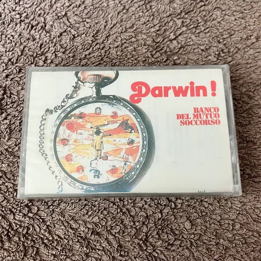 [BUNJANG] Banco Del Mutuo Soccorso Darwin! 70s Italian Prog Rock Cassette Tape (Sealed) / 70년대 이태리의 전설적인 프로그레시브 록 밴드 방코 Darwin! 앨범 국내 라이센스 미개봉 카세트테이프