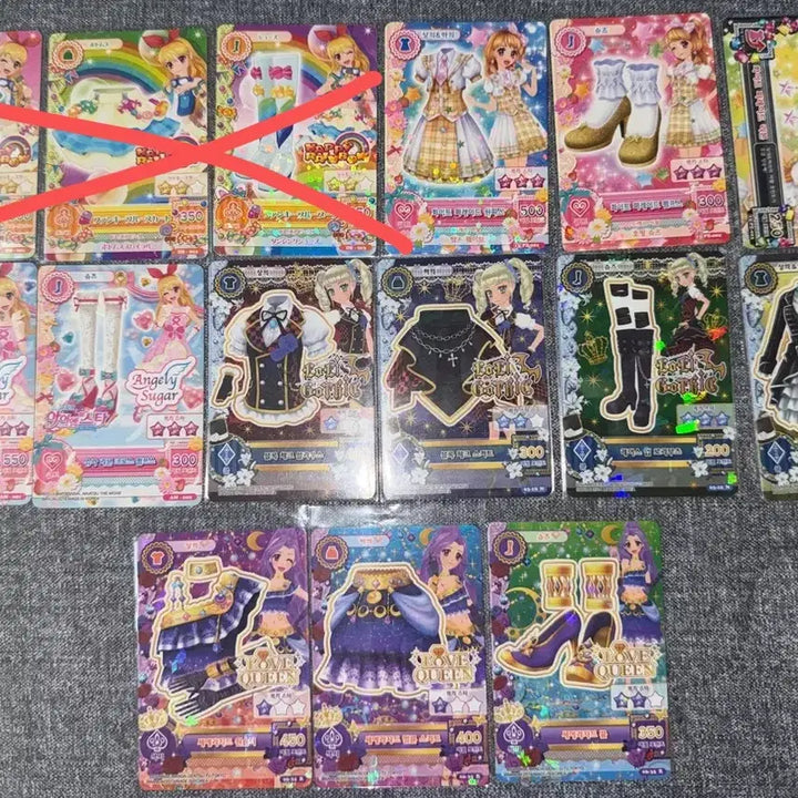 [BUNJANG] Aikatsu! GOSMAGIC Mermaid Ichigo Rainbow White Parade Seeraazard Card Set / 아이엠스타 아이카츠 고스매직 머메이드 등등