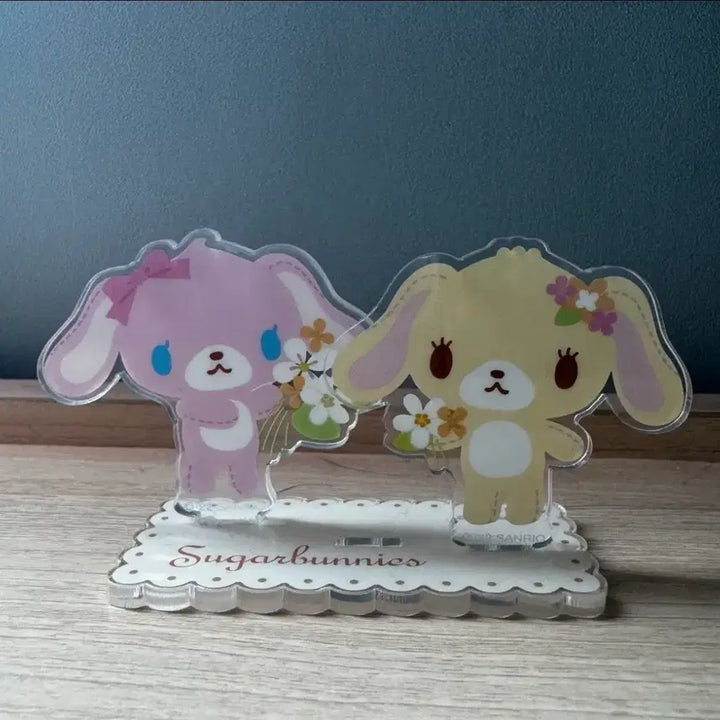 [BUNJANG] SugarBunnies Acrylic Stand &amp; Keychain Set / 고전 슈가바니즈 아크릴 스탠드 모모우사 하나우사 산리오 시로우사 쿠로우사 키링 인형 파우치 메지루시 가챠
