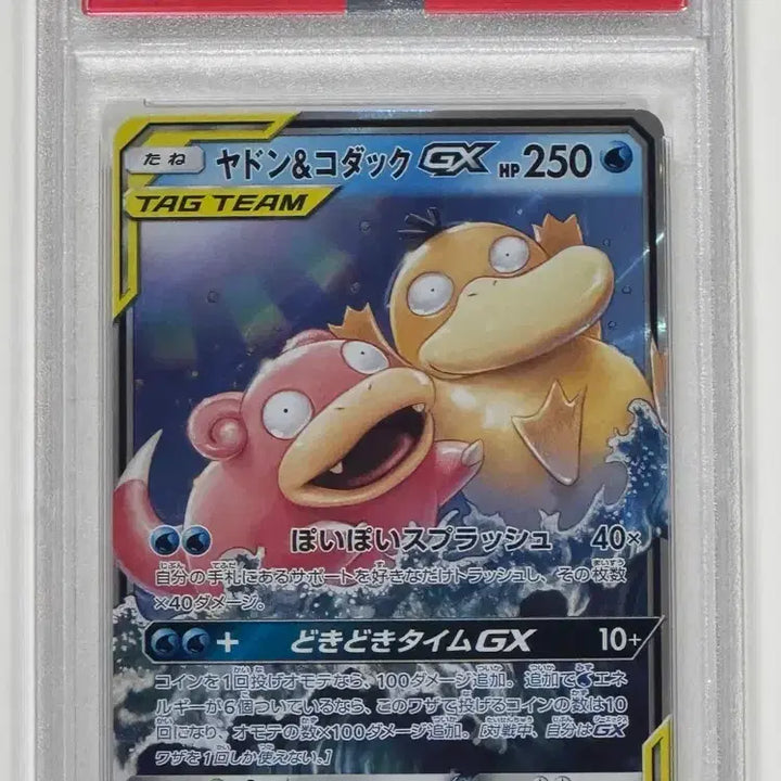 [BUNJANG] Pokemon Slowpoke &amp; Psyduck Tag Team Japanese PSA 10 / 야돈&amp;고라파덕 태그팀 일판 PSA10
