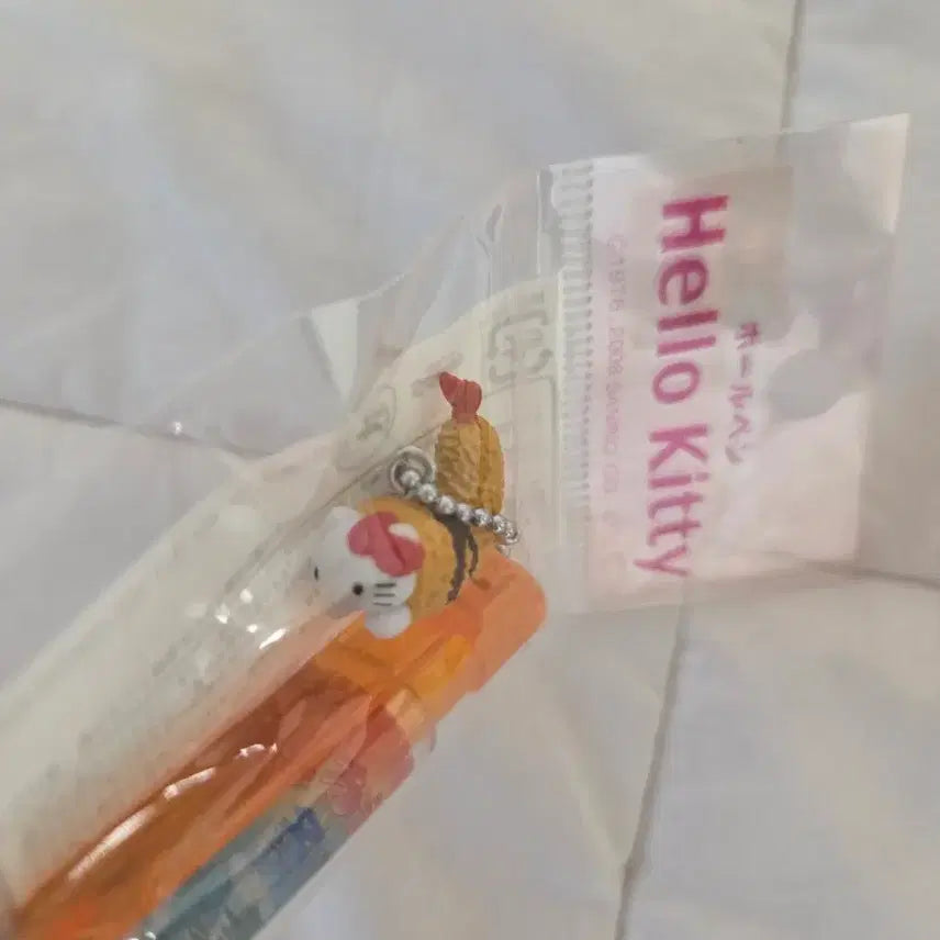 [BUNJANG] Sanrio Hello Kitty Shrimp Tempura Strap Ballpoint Pen / 새우튀김 키티 고전키티 키티스트랩 볼펜