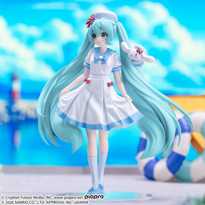 [BUNJANG] SEGA Vocaloid Xstellar Hatsune Miku x Cinnamoroll Summer Figure / [무료배송]세가 보컬로이드 Xstellar 하츠네 미쿠x시나모롤 Summer 피규어