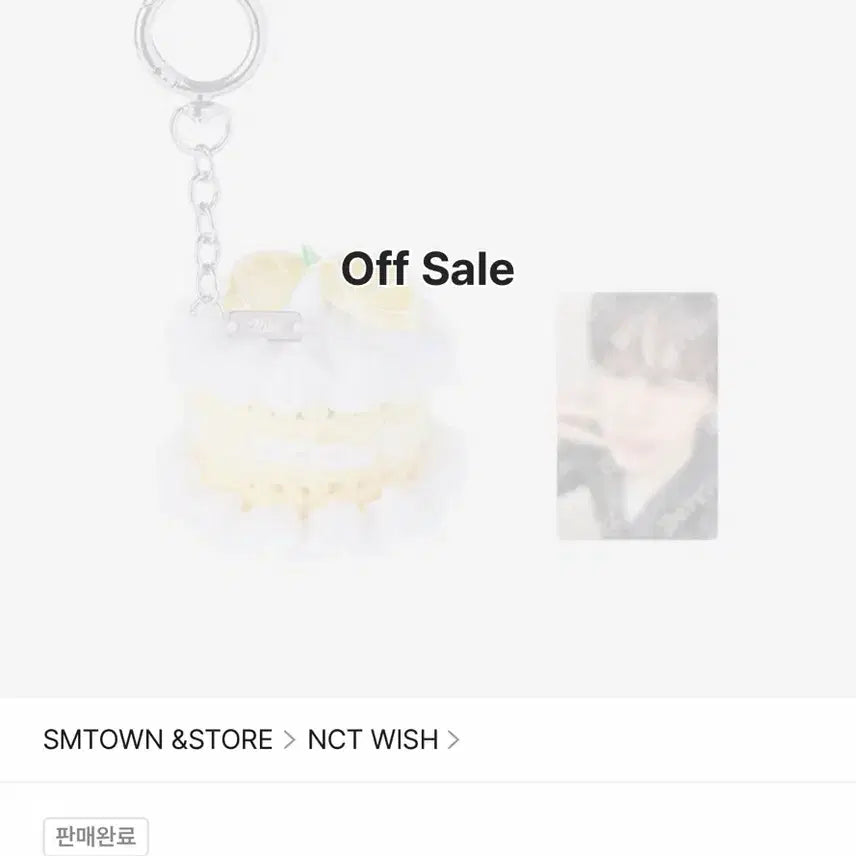 [BUNJANG] NCT WISH Riku 2026 Birthday Cake Keyring &amp; Photocard Set (POB) / 미개봉)) 2026 엔시티 위시 리쿠 생일 md 케이크 키링 리쿠 포카