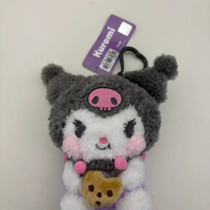 [BUNJANG] Sanrio Official Kuromi Cookie Plush Keychain / 산리오 정품 쿠로미 쿠키 인형 키링