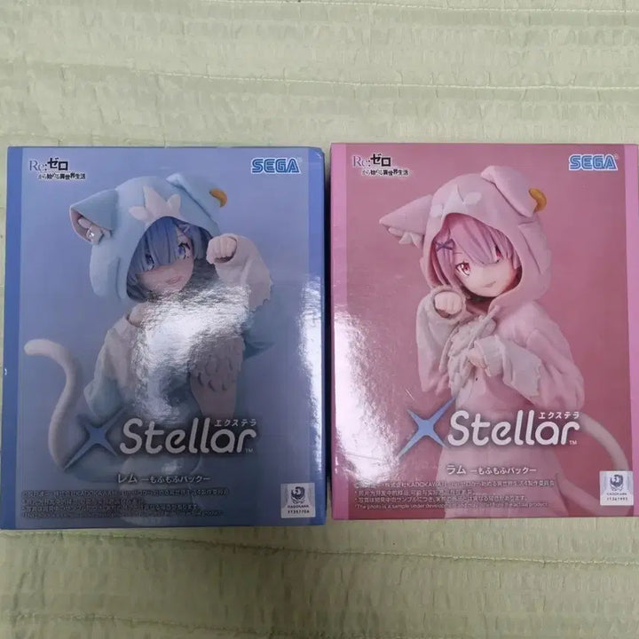 [BUNJANG] Re:Zero Ram/Rem Cat Hoodie Figure by Sega Stella / Re:제로부터 시작하는 이세계생활 세가 스텔라 렘/람 피규어