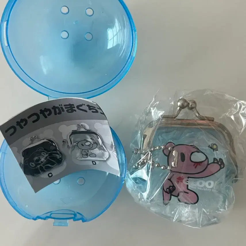 [BUNJANG] Gloomy Bear Coin Pouch Keychain Gachapon Gamaguchi Blue / 글루미베어 동전지갑 키링 가챠 가마구치 블루