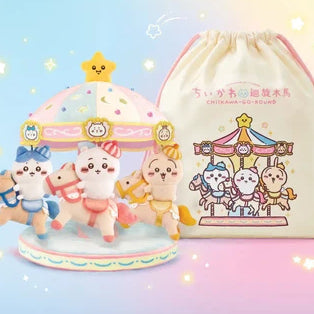 [BUNJANG] Cheekycawa Hachiware Usagi Amusement Park Rainbow Plush / 현물) 홍콩 한정판 먼작귀 치이카와 하치와레 우사기 인형 고 라운드 놀이공원 레인보우 무지개