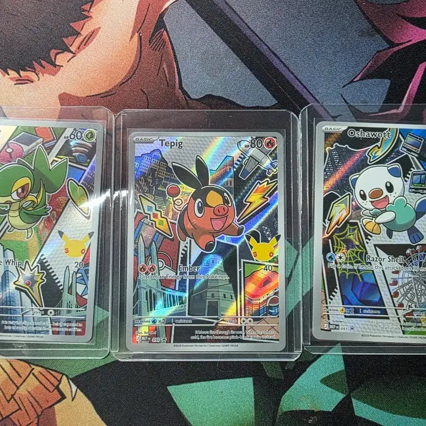 [BUNJANG] Pokemon 30th Anniversary North American 5th Generation Starters Set / 포켓몬 30주년 북미판 5세대 카드 3종