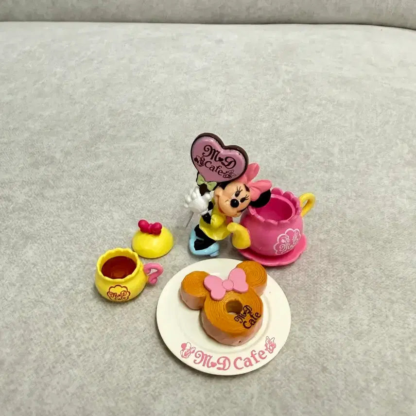 [BUNJANG] Disney Mickey &amp; Minnie Mouse Pretty Cafe Miniature Figure Set / 미키 미니마우스 리멘트 식완 프리티 카페 피규어