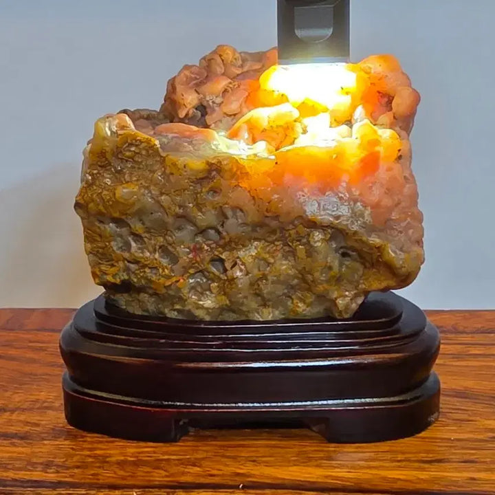 [BUNJANG] Polished Agate Mineral Specimen for Good Fortune / 26081911 좋은 기운을 내뿜는 변화가 좋은 영롱한 마노석 광물 수석 팝니다