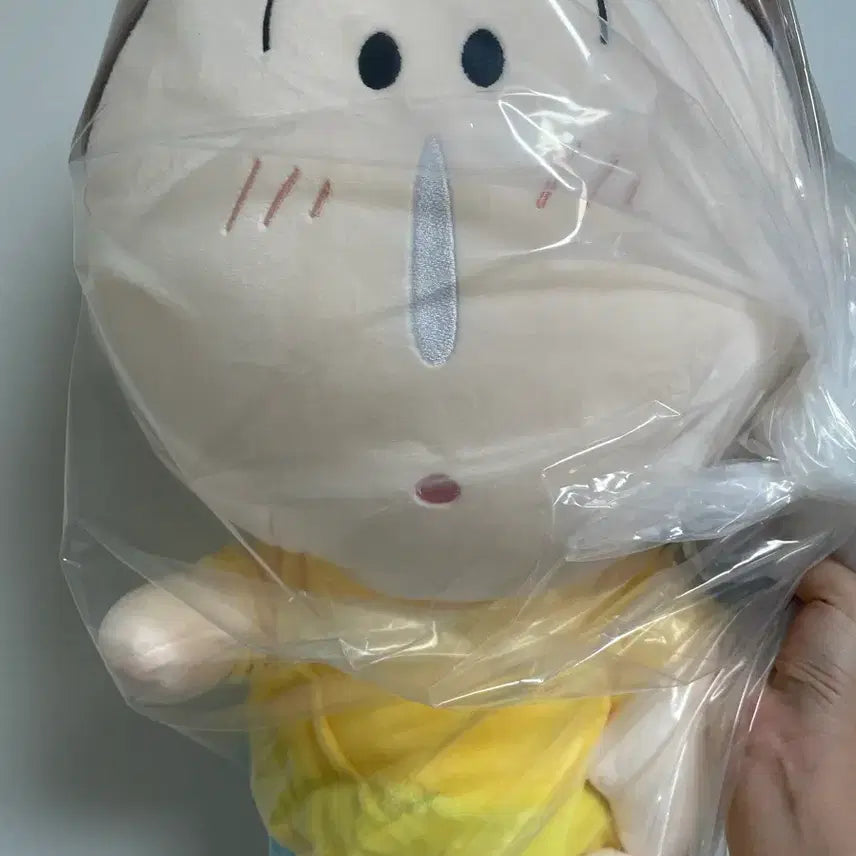 [BUNJANG] Crayon Shin-chan Mengu Large Plush Toy (Official) / 새상품)짱구 맹구 대형인형 정품 39cm