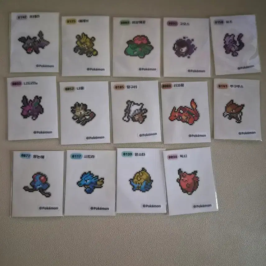[BUNJANG] Pokemon Pixel Stickers Bundle / 포켓몬 픽셀 띠부씰 팔아요