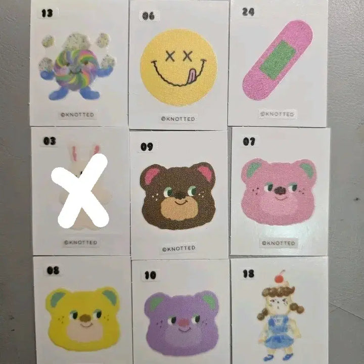 [BUNJANG] Knotted SS Collection Sticker / 노티드 띠부씰