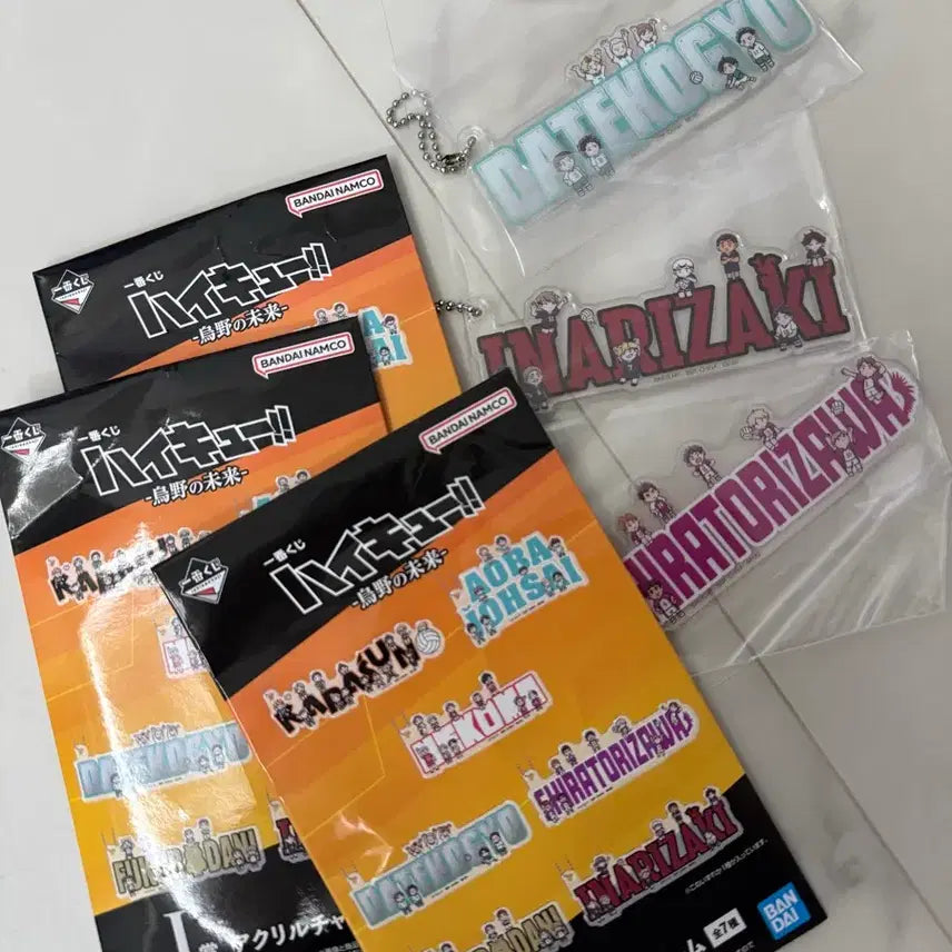 [BUNJANG] Haikyuu!! Kuji Acrylic Keyring Bundle Set / 하이큐 쿠지i상 아크릴 키링 일괄