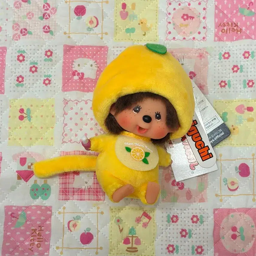 [BUNJANG] Monchhichi Lemon Keyring / (정품) 몬치치 키링 레몬