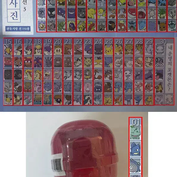 [BUNJANG] Pokemon Proof Photo Gacha Series 3 Kanto Region 01 (Bulbasaur, Nidoqueen, Staryu, Cloyster, Starmie) / 포켓몬 증명사진 가챠 3탄 관동지방 01 (이상해씨, 니드퀸, 수륙챙이, 파르셀, 아쿠스타)