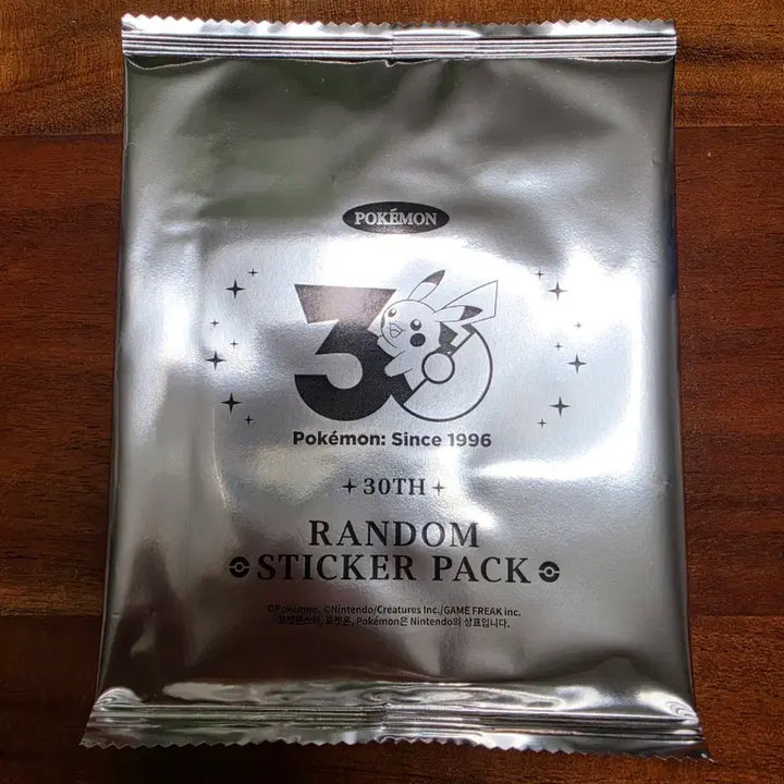[BUNJANG] Pokemon 30th Anniversary Random Sticker Pack (Sealed New Product) / 포켓몬 30주년 랜덤 스티커 팩(미개봉새상품)