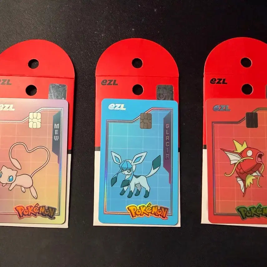 [BUNJANG] Pokemon 30th Anniversary EZL Transit Cards (Mew/Glaceon/Magikarp) / 포켓몬스터 EZL 카드 3종 (뮤/글레이시아/잉어킹)