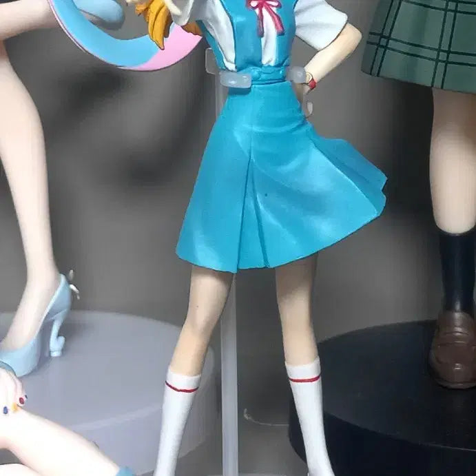 [BUNJANG] Evangelion Asuka Langley School Uniform Suit Figure Bundle Set / 에반게리온 아스카 랑그레이 포트레이트 교복 수트 피규어 일괄