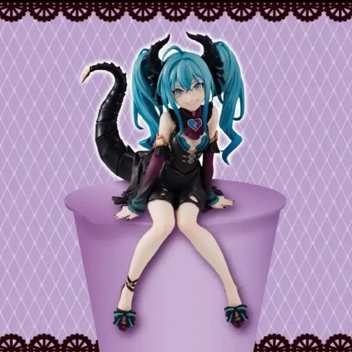 [BUNJANG] FURYU Hatsune Miku Villain Red Noodle Stopper Figure / 후류 하츠네 미쿠 빌런 레드 미쿠피규어 누들스토퍼
