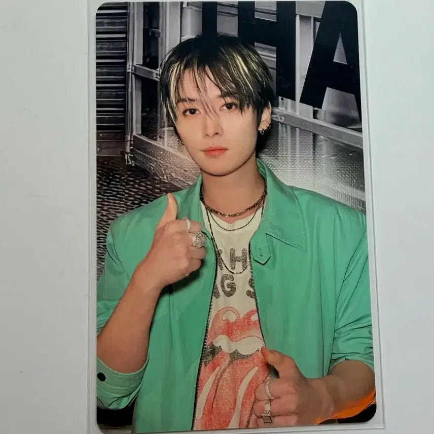 [BUNJANG] Stray Kids Lee Know This &amp; That Pop-Up Store T-Shirt Photocard / 스트레이 키즈 리노 디스앤댓 팝업1차 티셔츠 포카