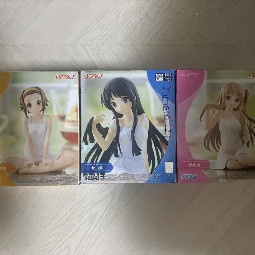 [BUNJANG] K-On! 3-Figure Set (Unsealed) / (미개봉) 케이온 피규어 3종 세트