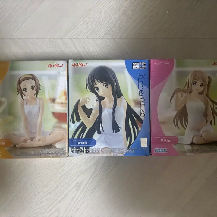 [BUNJANG] K-On! 3-Figure Set (Unsealed) / (미개봉) 케이온 피규어 3종 세트